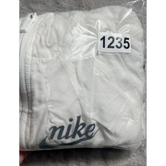Girls Nike Windrunner Half ZIp Short Sleeve Hoodie Jacket M White Black - Picture 13 of 13